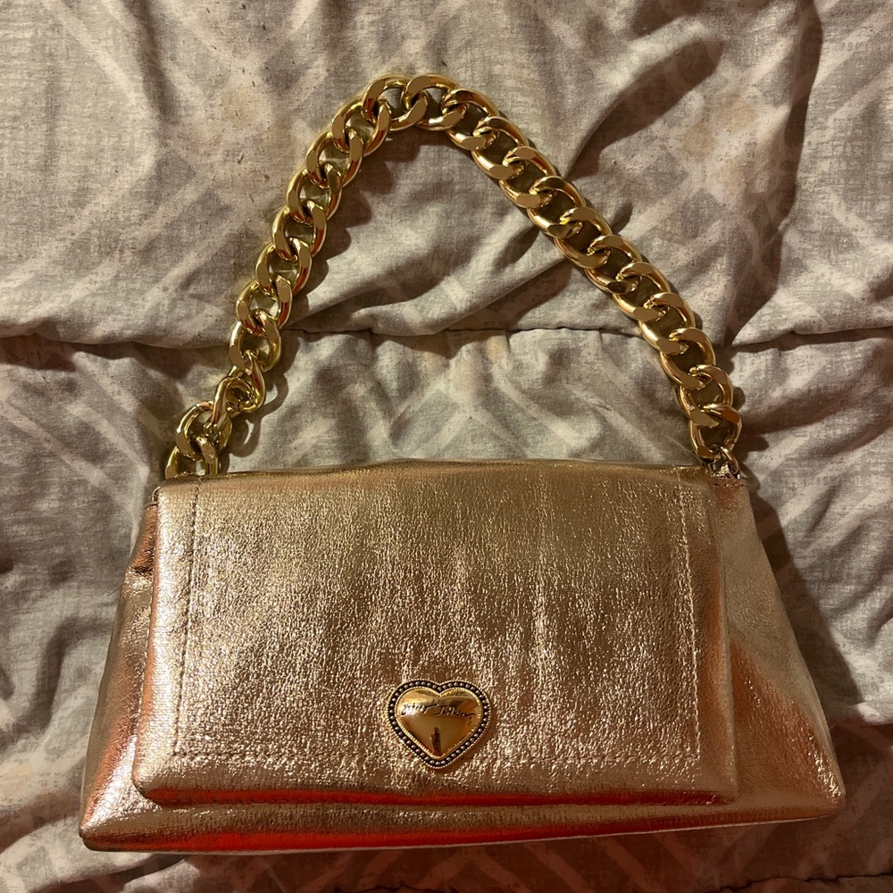 Betsy Johnson gold purse!